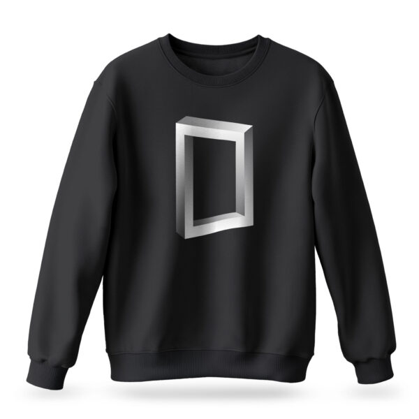 Men's Nexus black sweatshirt with futuristic graphic design