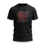 Black Be Iconic men’s t-shirt with bold typography featuring the phrase "Be Iconic". A statement piece designed for those who embrace confidence and individuality.