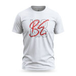 White Be Iconic men’s t-shirt with bold typography featuring the phrase "Be Iconic". A statement piece designed for those who embrace confidence and individuality.