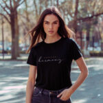 Raverge Women T-Shirt Embrace Harmony Black 02