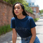 Raverge Women T-Shirt Embrace Harmony Navy 02
