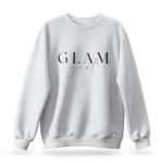 Raverge women's white sweatshirt Glam Girl - trendy and comfortable