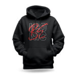 Raverge Women Hoodie Be Iconic Black