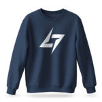 Men’s Raverge navy sweatshirt with minimalist Raverge logo design